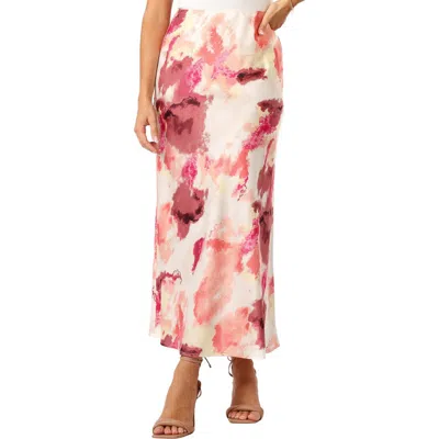 Petal And Pup Petal & Pup Benton Tie Dye Print High Waist Skirt In Multi