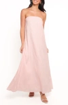 Petal And Pup Petal & Pup Bethany Strapless Maxi Dress In Pink