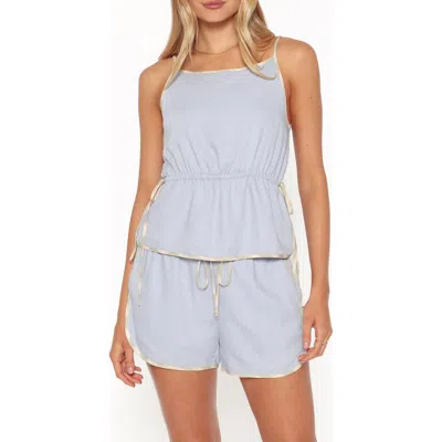 Petal And Pup Petal & Pup Bettie Camisole Top & Shorts Set In Gray