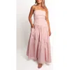 Petal And Pup Petal & Pup Blanche Strapless Maxi Dress In Pink