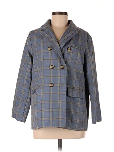 Pre-owned Petal And Pup Blazer Jacket In Blue