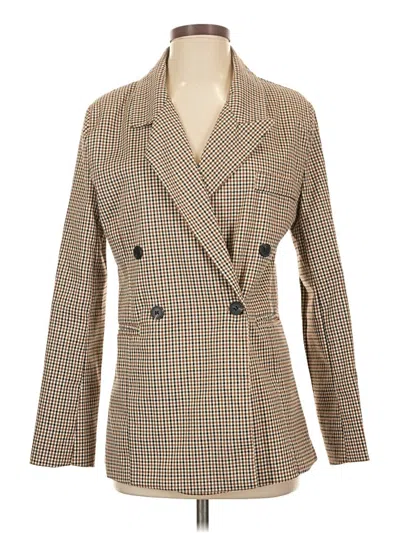 Pre-owned Petal And Pup Blazer Jacket In Tan