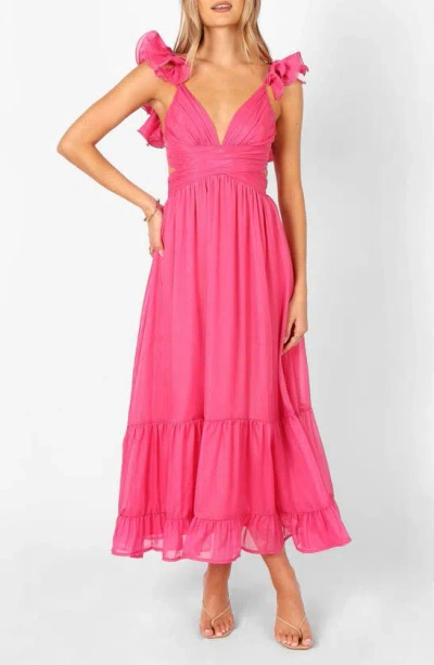 Petal And Pup Petal & Pup Bonito Ruffle Maxi Dress In Pink