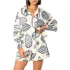 Petal And Pup Petal & Pup Bonnie Cotton & Linen Button-up Shirt & Shorts Set In Blue