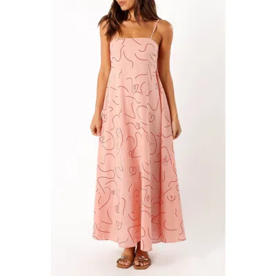 Petal And Pup Petal & Pup Brea Allover Print A-line Dress In Pink