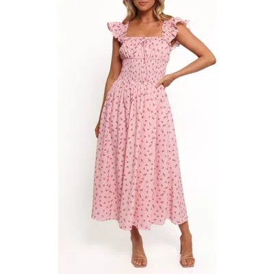 Petal And Pup Petal & Pup Bronte Smocked Maxi Dress In Pink