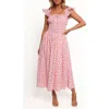 Petal And Pup Petal & Pup Bronte Smocked Maxi Dress In Pink