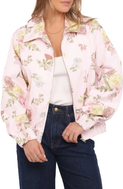 Petal And Pup Petal & Pup Calvin Floral Twill Jacket In Pink