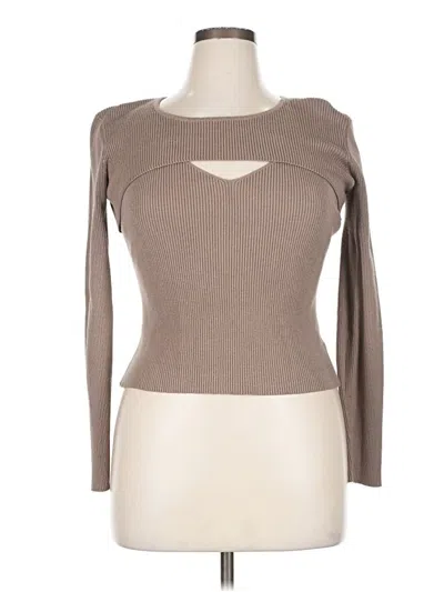 Pre-owned Petal And Pup Cardigan Sweater In Brown