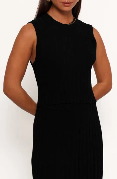 Petal And Pup Petal & Pup Carson Sleeveless Knit Top In Black