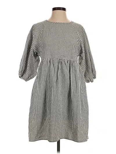 Pre-owned Petal And Pup Casual Dress In Gray