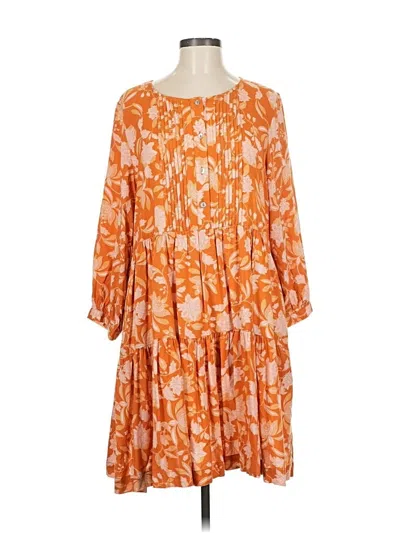 Pre-owned Petal And Pup Casual Dress In Orange