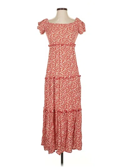 Pre-owned Petal And Pup Casual Dress In Red