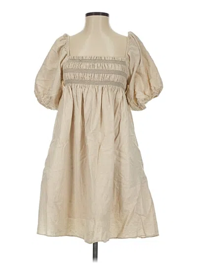 Pre-owned Petal And Pup Casual Dress In Tan