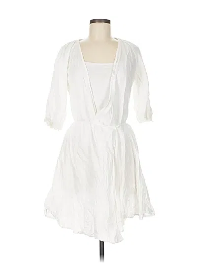 Pre-owned Petal And Pup Casual Dress In White