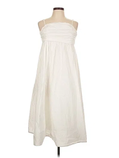 Pre-owned Petal And Pup Casual Dress In White