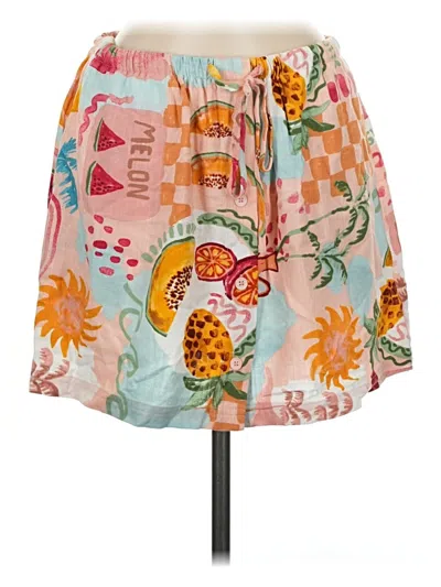 Pre-owned Petal And Pup Casual Skirt In Pink