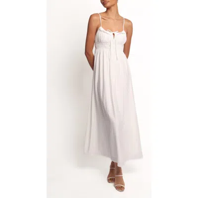 Petal And Pup Petal & Pup Ceres Front Tie Maxi Dress In White