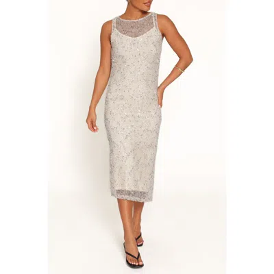 Petal And Pup Petal & Pup Charlie Open Knit Cotton Dress In White