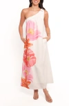 Petal And Pup Petal & Pup Charlize One-shoulder Maxi Sundress In Multi
