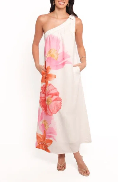 Petal And Pup Petal & Pup Charlize One-shoulder Maxi Sundress In Multi