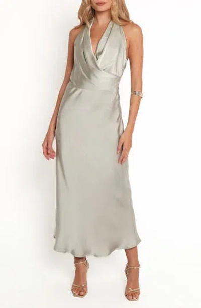 Petal And Pup Petal & Pup Cleo Halter Midi Dress In Green