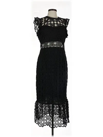 Pre-owned Petal And Pup Cocktail Dress In Black