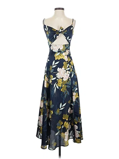 Pre-owned Petal And Pup Cocktail Dress In Blue