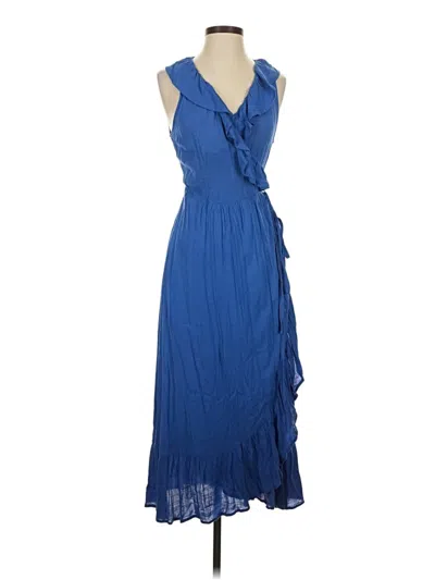 Pre-owned Petal And Pup Cocktail Dress In Blue