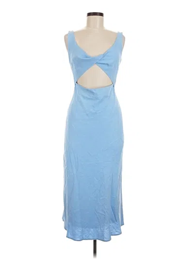 Pre-owned Petal And Pup Cocktail Dress In Blue