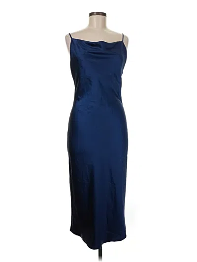 Pre-owned Petal And Pup Cocktail Dress In Blue