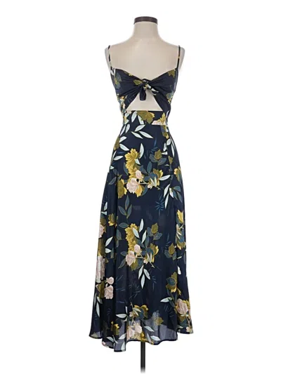 Pre-owned Petal And Pup Cocktail Dress In Blue