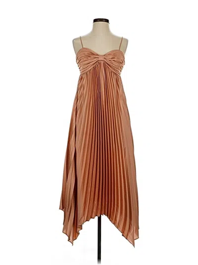 Pre-owned Petal And Pup Cocktail Dress In Brown