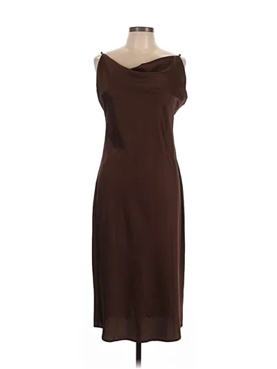 Pre-owned Petal And Pup Cocktail Dress In Brown