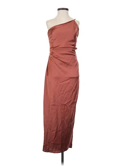 Pre-owned Petal And Pup Cocktail Dress In Brown
