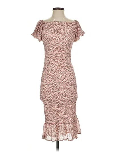 Pre-owned Petal And Pup Cocktail Dress In Brown