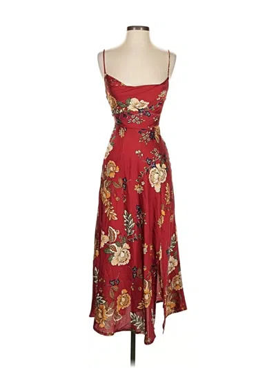Pre-owned Petal And Pup Cocktail Dress In Burgundy