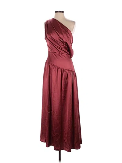 Pre-owned Petal And Pup Cocktail Dress In Burgundy