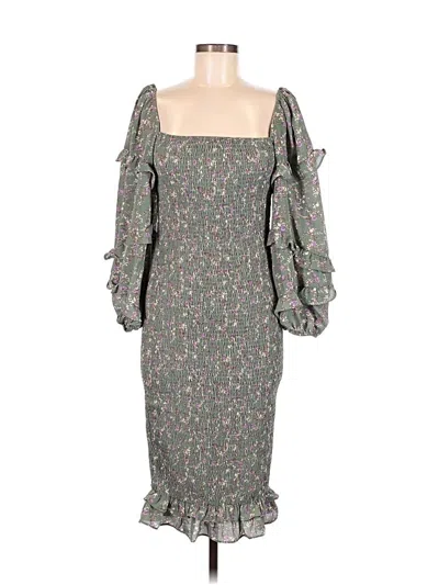 Pre-owned Petal And Pup Cocktail Dress In Gray