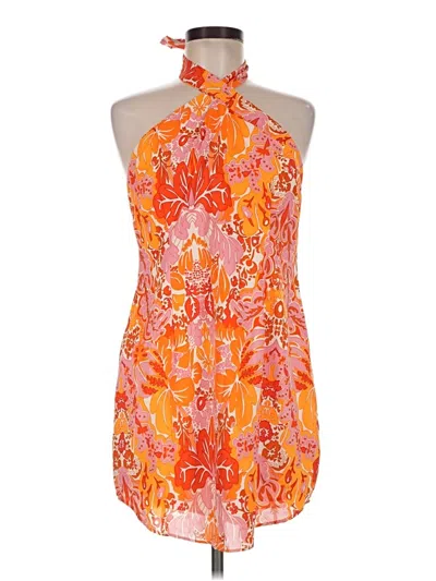 Pre-owned Petal And Pup Cocktail Dress In Orange