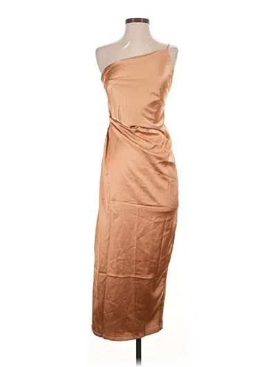 Pre-owned Petal And Pup Cocktail Dress In Tan