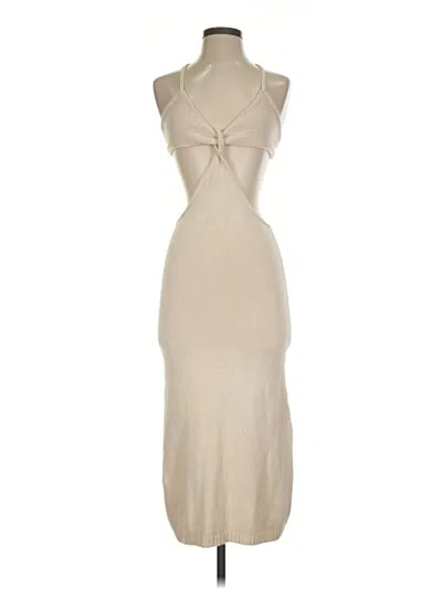Pre-owned Petal And Pup Cocktail Dress In Tan