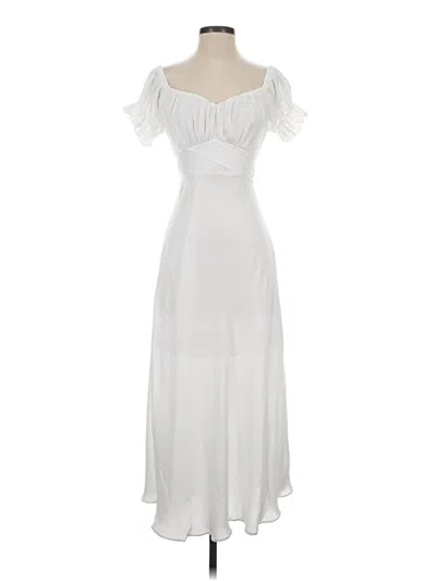 Pre-owned Petal And Pup Cocktail Dress In White