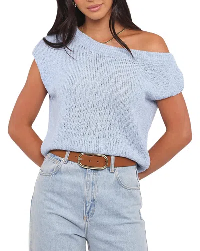 Petal And Pup Coco Knit Top In Blue