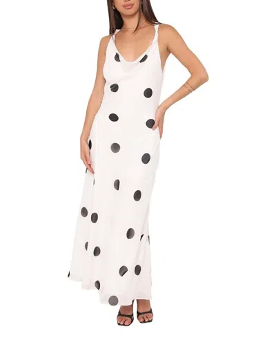 Petal And Pup Collette Maxi Dress In White
