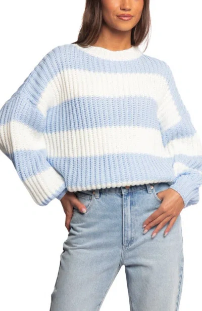 Petal And Pup Petal & Pup Courtney Stripe Chunky Sweater In Blue