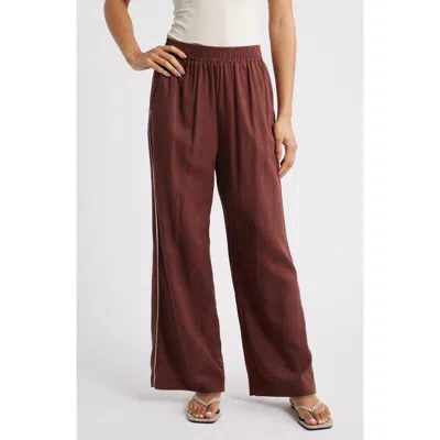 Petal And Pup Petal & Pup Dalton Cotton & Linen Pants In Brown