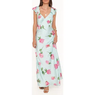 Petal And Pup Petal & Pup Darling Floral Maxi Dress In Blue