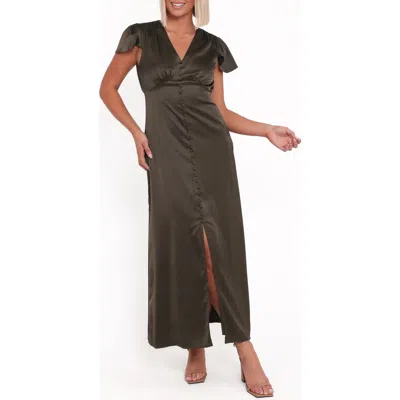 Petal And Pup Petal & Pup Dean Satin Dress In Green