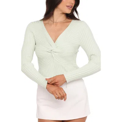 Petal And Pup Petal & Pup Demi Twist Rib Sweater In Neutral